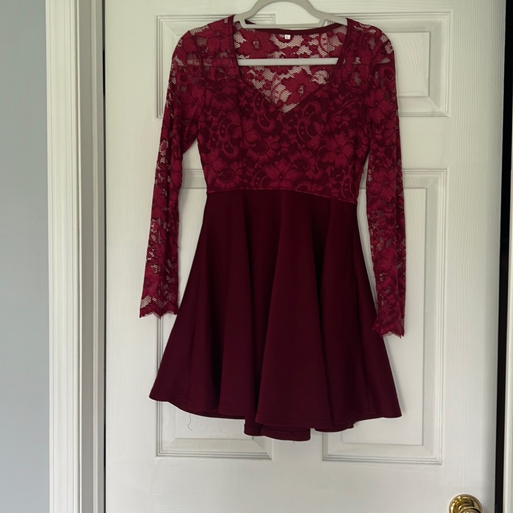 Maroon Zeagoo Dress